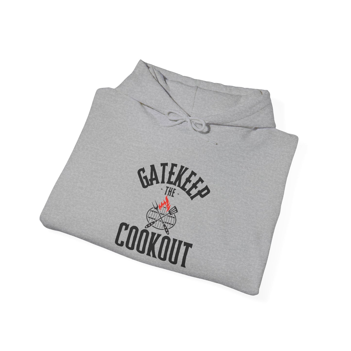 Gatekeep the Cookout Hoodie — Funny BBQ Chef Pullover