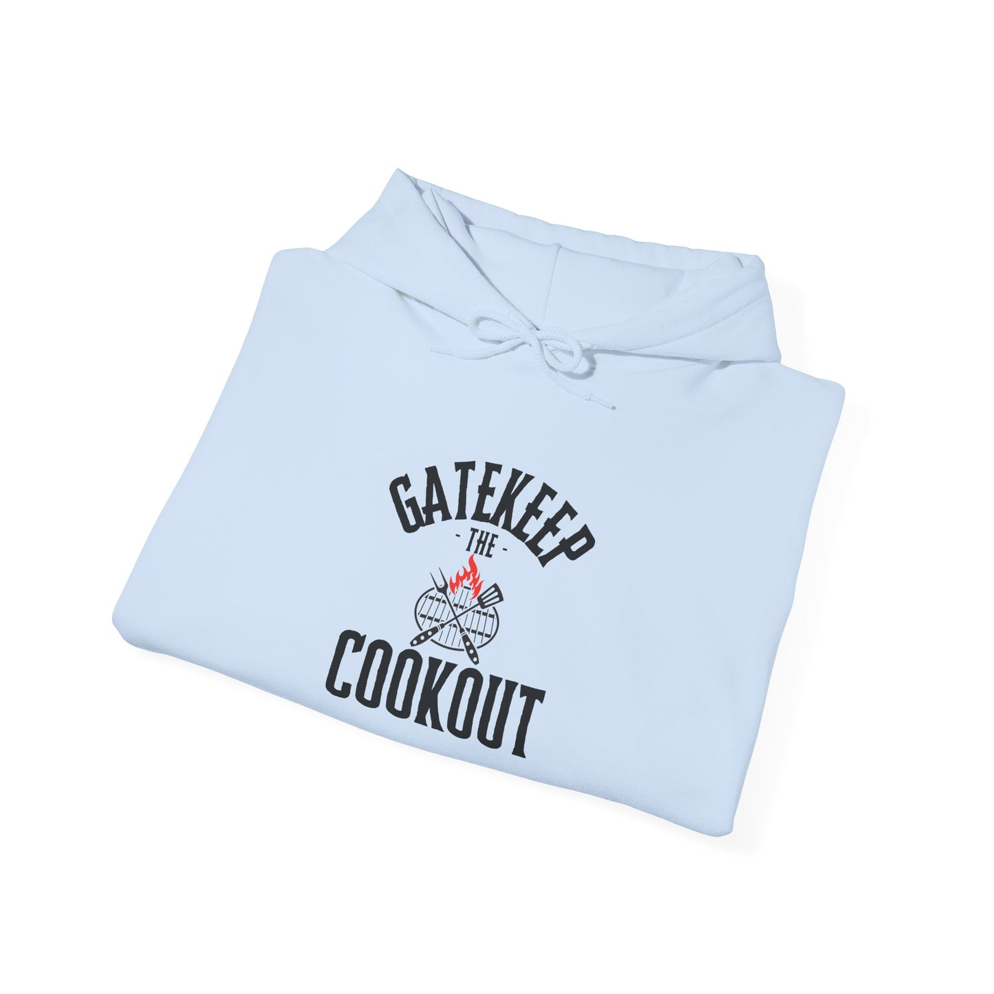 Gatekeep the Cookout Hoodie — Funny BBQ Chef Pullover