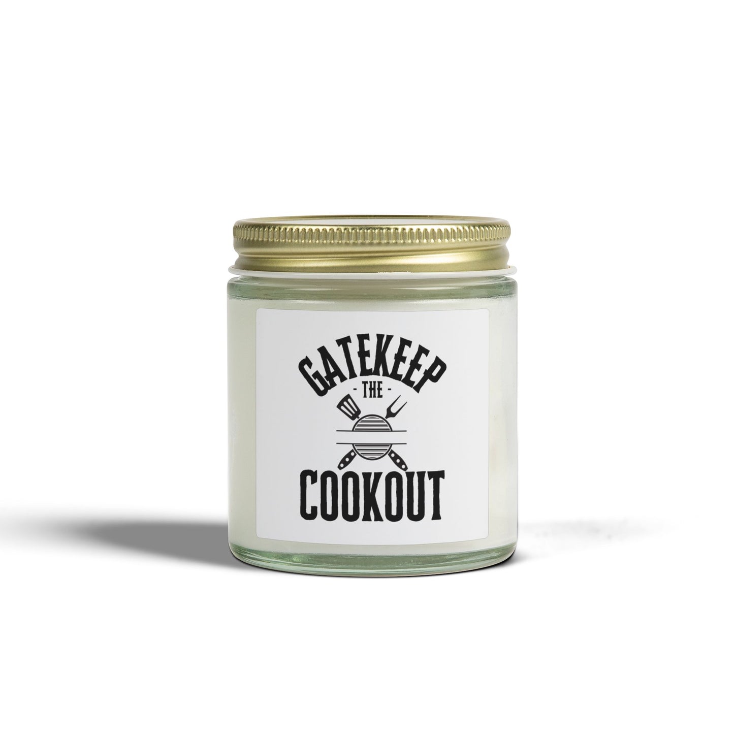 Coconut Apricot Scented Candle — 'Gatekeep the Cookout' (4oz/9oz)