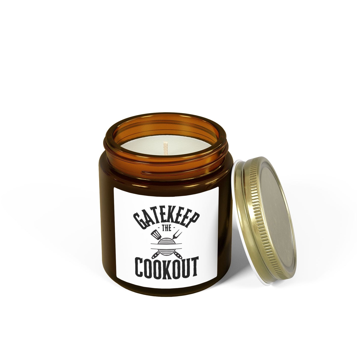 Coconut Apricot Scented Candle — 'Gatekeep the Cookout' (4oz/9oz)