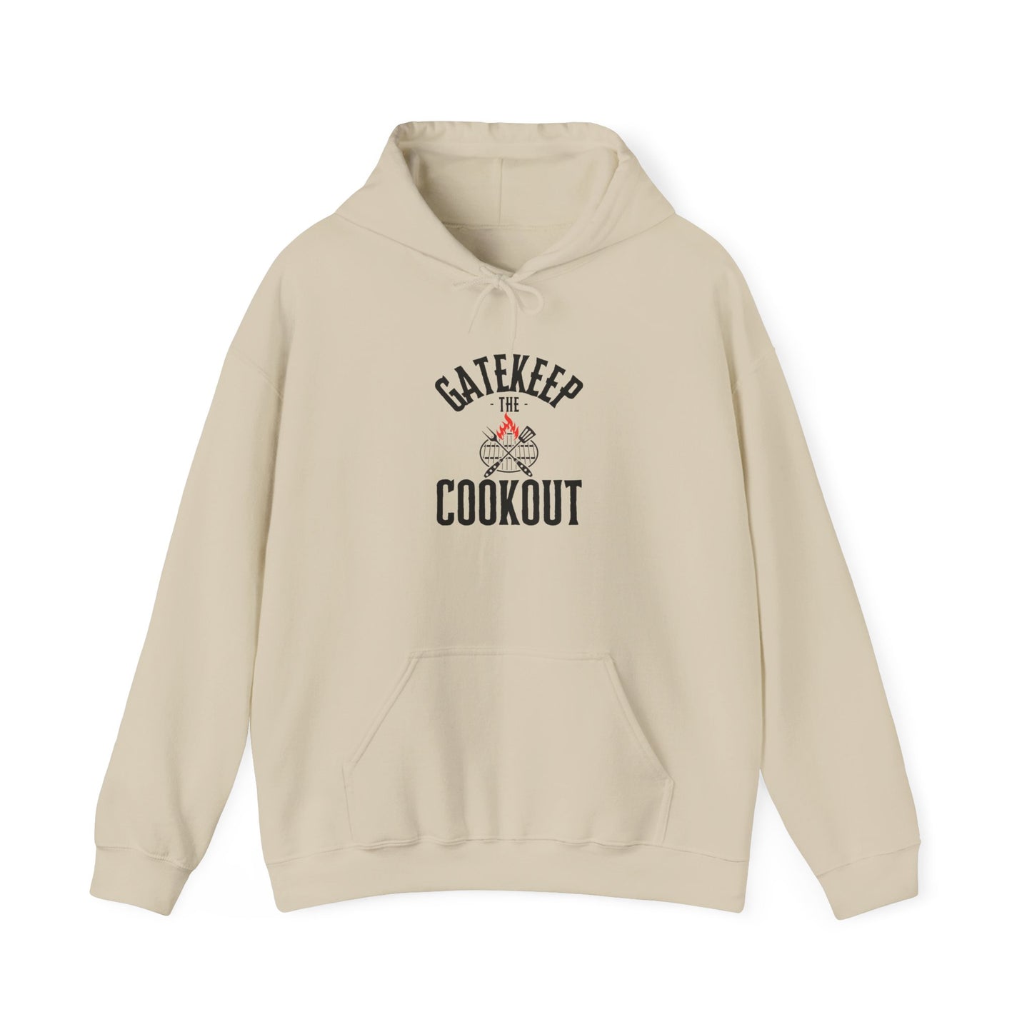 Gatekeep the Cookout Hoodie — Funny BBQ Chef Pullover