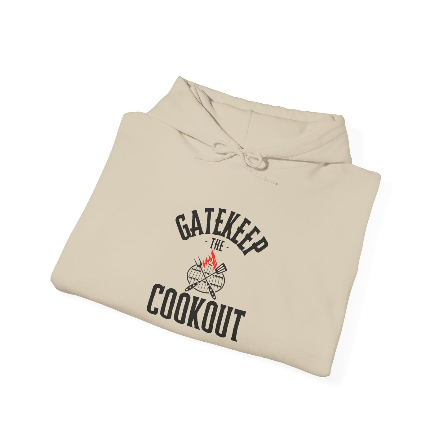 Gatekeep the Cookout Hoodie — Funny BBQ Chef Pullover