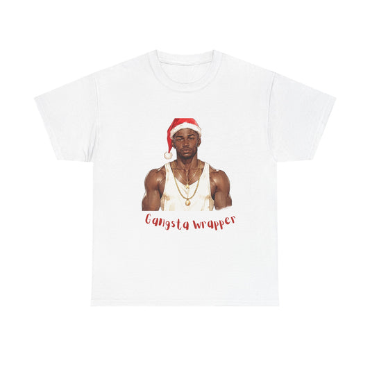 Gangsta Wrapper Christmas Tee — Funny Holiday Santa Tee